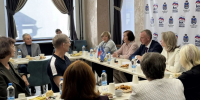 Встреча актива РО СПР с депутатом Государственной Думы РФ, секретарем Псковского регионального отделения «Единая Россия» Александром Козловским и сенатором РФ Натальей Мельниковой - Союз пенсионеров России