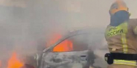 Автомобиль загорелся на объездной дороге во Владивостоке - ГТРК Владивосток