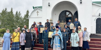 Пожарные Нурлата помолились у иконы «Неопалимая Купина» в Ильинском храме - Нурлат-⁠информ