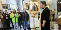 Благочинный Мирнинского округа совершил благодарственный молебен в завершение мотосезона - Якутская и Ленская епархия