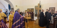 В день празднования второго обретения мощей святителя Митрофана Воронежского, епископ Шуйский и Тейковский Иоанн совершил Божественную литургию в Успенской Золотниковской пустыни - Шуйская епархия