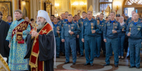 Молебен для сотрудников МЧС в праздник иконы Божией Матери «Неопалимая Купина» - Ижевская и Удмуртская епархия