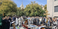 В Москве освящён закладной камень храма Рождества Христова - Владимирская епархия