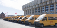 Комфортные школьные автобусы передали Тульской области - Молодой коммунар