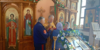 Атаманы Валуйского городского казачьего общества БОКО ВКО ЦКВ помолились за Божественной Литургией в храме в честь преподобного Сергия Радонежского села Селиваново - Валуйская епархия