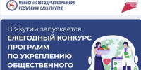 В Якутии запускается ежегодный конкурс программ по укреплению общественного здоровья. - Министерство здравоохранения РС(Я)