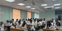 Students from the Faculty of International Students participated in an online lecture by the Minister of Health of the Russian Federation, Mikhail Murashko - АГМУ
