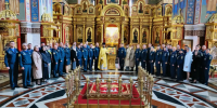 В день памяти иконы Божией Матери «Неопалимая Купина» сотрудники МЧС России по Югре молились в Воскресенском кафедральном соборе - Ханты-Мансийская Митрополия