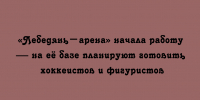 «Лебедянь-арена» открылась и будет готовить хоккеистов и фигуристов - Народное слово