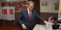 Председатель Городского Собрания Сочи Виктор Филонов проголосовал на выборах в Государственную Думу Федерального Собрания Российской Федерации - Городское Собрание