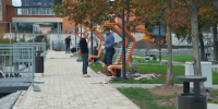 В сквере «Встреча» в Туле появились новые детские зоны - ТК Первый Тульский