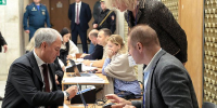 Председатель Государственной Думы Вячеслав Володин проголосовал на выборах депутатов Государственной Думы IX созыва - Государственная Дума