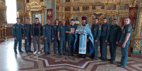 Сотрудники МЧС помолились на благодарственном молебне  - Кисловодское благочиние