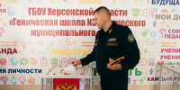 Участник СВО, кавалер Ордена Мужества Евгений Соболев отдал свой голос на «молодежном» избирательном участке - Единая Россия