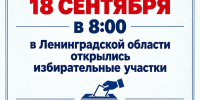 В Ленинградской области началось голосование на выборах депутатов Государственной Думы Федерального Собрания Российской Федерации девятого созыва и депутатов Законодательного собрания Ленинградской области восьмого созыва - ЛенОблИнформ