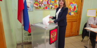 Марина Андрейчук приняла участие в голосовании на выборах депутатов Госдумы - Единая Россия