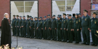 На территории пожарно-спасательной части №17 города Глазова отслужен благодарственный молебен и заупокойная лития по погибшим сотрудникам - Глазовская Епархия