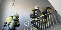 Огнеборцы Лянтора провели учения в высотном здании - МЧС