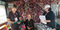 Пенсионерка 96 лет из села Сухая Буйвола приняла участие в голосовании - Телеканал СвоёТВ