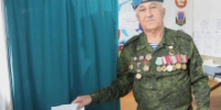 Участник Афганской войны Багавудин Магомедов проголосовал в селе Средний Арадирих - Гумбетовский район