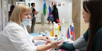 Забота о здоровье — в шаговой доступности: в рамках фестиваля «Югра-вместе» работают палатки здоровья - Администрация г. Мегиона