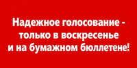Надёжное голосование — только в воскресенье и на бумажном бюллетене! - КПРФ