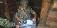Военнослужащие из Ингушетии голосуют на передовой - Сердало