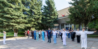 Медики Новомосковской больницы вышли на «Всероссийскую Зарядку» - ИА Новомосковск Сегодня