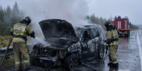 Suzuki Escudo сгорел в Поронайском районе - News.Astv.Ru