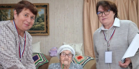 В Мензелинском районе 102-летняя Гаян Хамидуллина проголосовала на выборах в Госдуму РФ - Мензеля