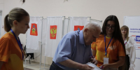 В Тбилисском районе ветеран ВОВ накануне 100-летнего юбилея лично пришел на выборы - Единая Россия