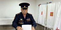 Руководитель ветеранской организации Управления Росгвардии по Кабардино-Балкарской Республике принял участие в голосовании на выборах - Росгвардия