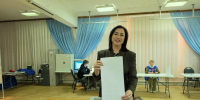 Новости Коломны- Депутат Московской областной думы Екатерина Лобышева проголосовала на избирательном участке в селе Акатьево Городского округа Коломна - KolomnaOnline.Ru