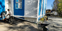 Проведены работы по благоустройству прихрамовой территории собора Казанской иконы Божией Матери города Ачинска - Епархия