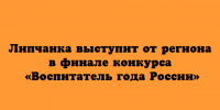 Липчанка представит регион в финале конкурса «Воспитатель года России» - Народное слово