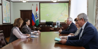 Губернатор Андрей Травников провел рабочую встречу с президентом АНО «Креативная экономика» Мариной Монгуш - Губернатор Новосибирской области