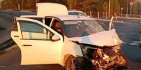 На 109 км автодороги "Кашира–Ненашево" легковой автомобиль столкнулся с троссовым ограждением - Stupino.Info
