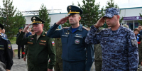 Руководство Главного управления МЧС России по Республике Тыва почтило память героев СВО у обновленного мемориала - МЧС Республики Тыва
