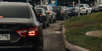 Фото: как Челны стоят в пробках на фоне масштабного ремонта дорог - Chelny-Biz.Ru