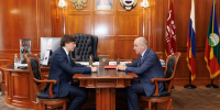 Состоялась двусторонняя встреча Министра просвещения РФ Сергея Кравцова с Главой КЧР Рашидом Темрезовым   - Правительство Карачаево-Черкесской Республики