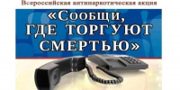 В регионе проходит второй этап Общероссийской антинаркотической акции «Сообщи, где торгуют смертью!» - Министерство молодежной политики и спорта