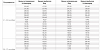 Расписание Валдая до 30 сентября 1 - Tvoy-Bor.Ru