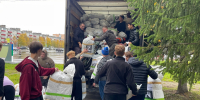 Студенты Усинского филиала УГТУ приняли участие в отправке гуманитарного груза! - УГТУ