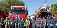 В СПСЧ №18 состоялась экскурсия для сотрудников Росгвардии - МЧС Республики Калмыкия