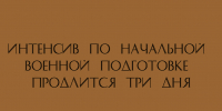 ТРЁХДНЕВНЫЙ ИНТЕНСИВ ПО НАЧАЛЬНОЙ ВОЕННОЙ ПОДГОТОВКЕ - Народное слово