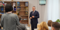 В Иркутском суворовском училище прошла встреча Губернатора Игоря Кобзева с участниками конкурса «Директор года России» - Министерство образования