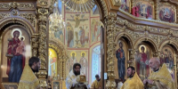 Архиерейское богослужение в Троицком кафедральном соборе г. Щигры. - Щигровская епархия