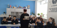 Протоиерей Алексий Исаев встретился с учениками школы в Средней Якушке - Мелекесская епархия