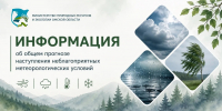 Информация об общем прогнозе наступления неблагоприятных метеорологических условий - Министерство природных ресурсов и экологии
