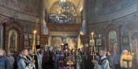 Всенощное бдение накануне праздника Рождества Пресвятой Богородицы в Троицком кафедральном соборе г. Щигры. - Щигровская епархия